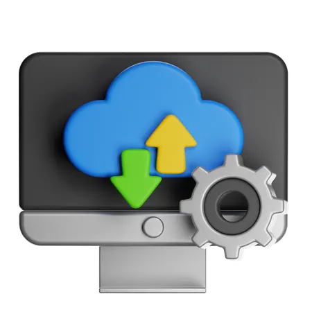 Cloud Service  3D Icon