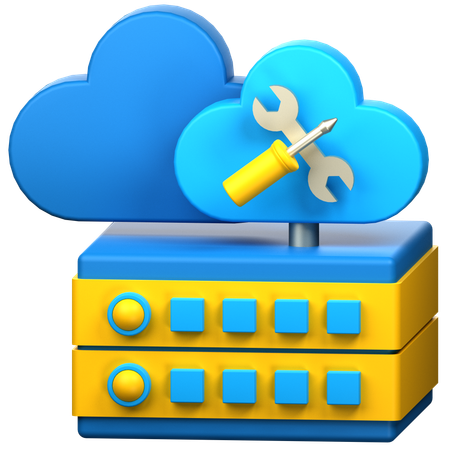 Cloud Service  3D Icon