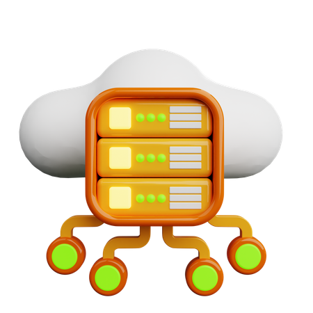 Cloud Service  3D Icon