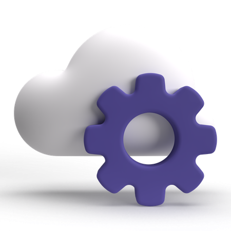 Cloud Service  3D Icon