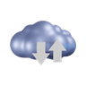 cloud service emoji 3d