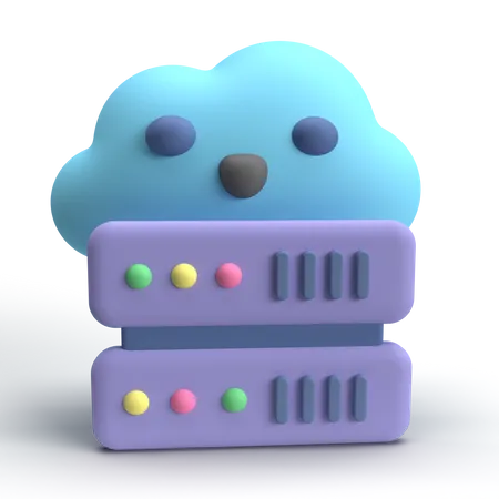 Cloud Service 3D Icon