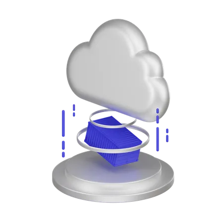 Cloud Services  3D Icon