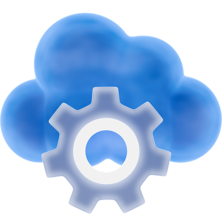 Cloud Services  3D Icon