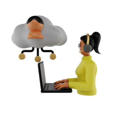 Cloud Services  3D Illustration