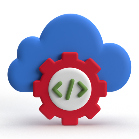 Cloud Setting  3D Icon