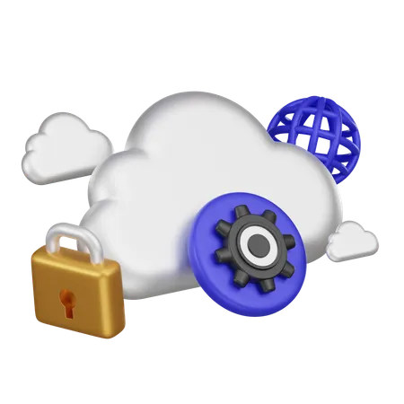 Transform Your Projects With A 3 D Rendered Hybrid Cloud Icon Ideal For Web Presentations And Tech Designs Symbolizing A Seamless Blend Of Private And Public Cloud Solutions Elevate Your Visuals 3D Icon