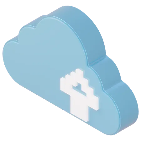 Cloud Shaped  3D Icon