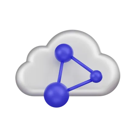 Effortlessly Convey The Essence Of Collaboration With Our Cloud Share 3 D Icon Enhance Your Projects By Incorporating This Dynamic Representation Of Seamless Cloud Sharing Elevate Your Designs Today 3D Icon