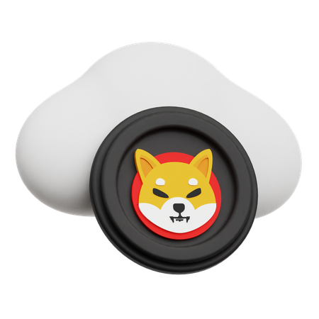 Cloud Shiba Inu  3D Icon