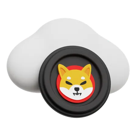 Cloud Shiba Inu  3D Icon
