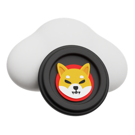 Cloud Shiba Inu  3D Icon