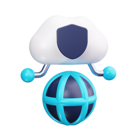 Cloud-Sicherheit  3D Icon