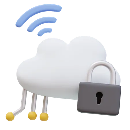 Cloud-Sicherheit  3D Icon