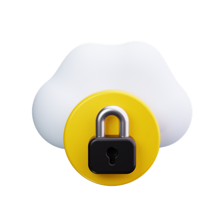 Cloud-Sicherheit  3D Icon