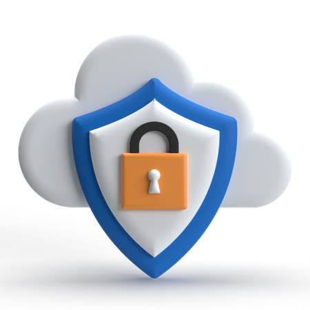 Cloud-Sicherheit  3D Icon