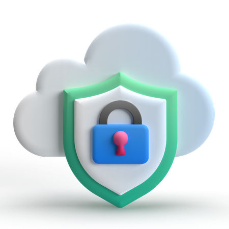 Cloud-Sicherheit  3D Icon