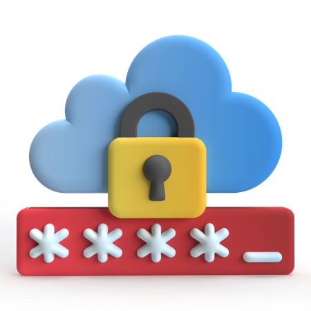 Cloud-Sicherheit  3D Icon