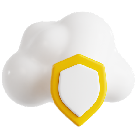 Cloud-Sicherheit  3D Icon