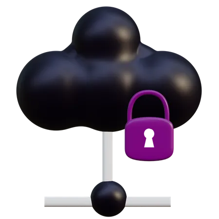 Cloud-Sicherheit  3D Illustration