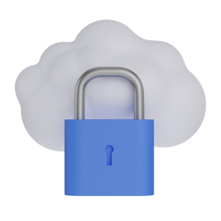 Cloud-Sicherheit  3D Icon