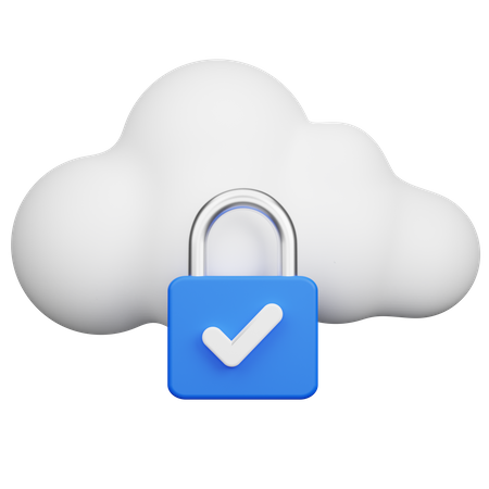 Cloud-Sicherheit  3D Icon