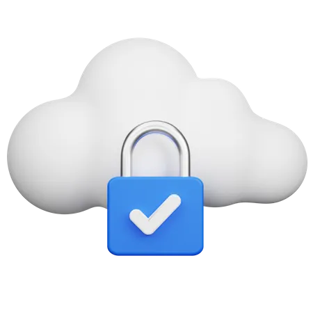 Cloud-Sicherheit  3D Icon