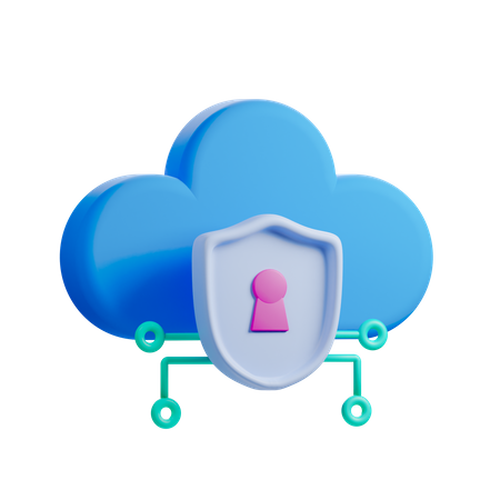 Cloud-Sicherheit  3D Icon