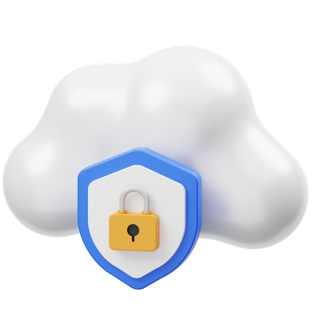 Cloud-Sicherheit  3D Icon