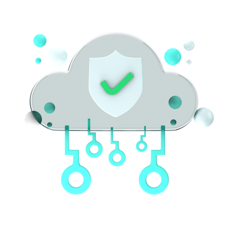 Cloud-Sicherheit  3D Icon