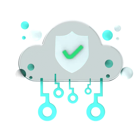 Cloud-Sicherheit  3D Icon