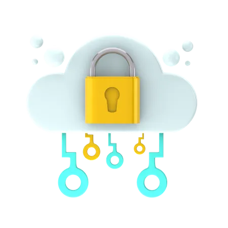 Cloud-Sicherheit  3D Icon