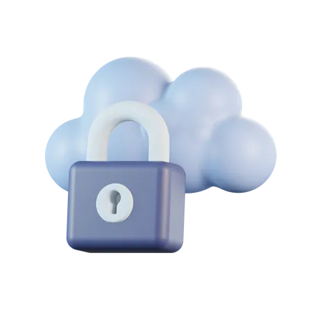 Cloud-Sicherheit  3D Icon