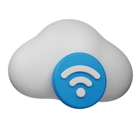 Cloud Signal  3D Icon