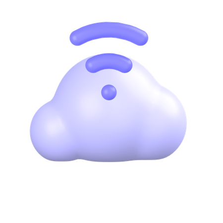 Cloud Signal  3D Icon