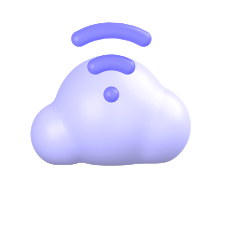 Cloud Signal  3D Icon