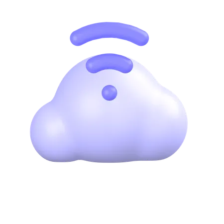 Cloud Signal  3D Icon