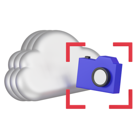 Cloud Snapshot Backup  3D Icon