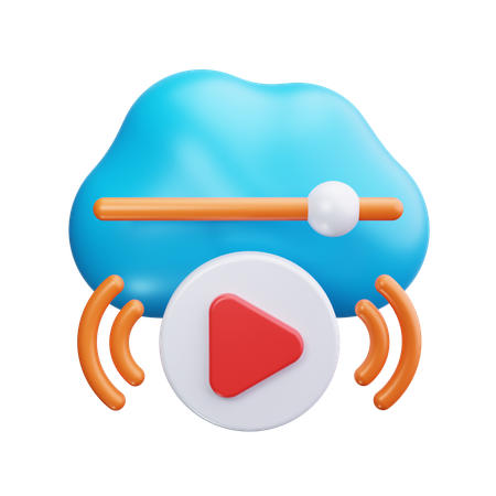 Cloud-Speicher  3D Icon