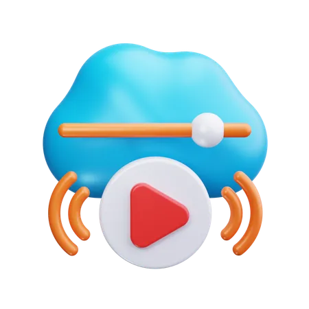 Cloud-Speicher  3D Icon