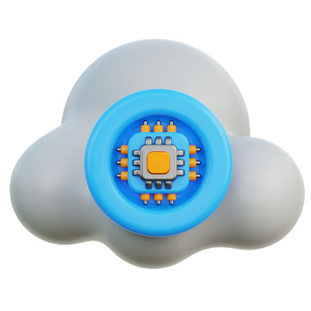 Cloud-Speicher  3D Icon