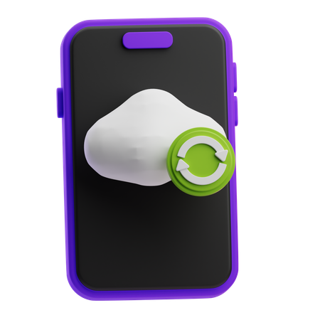 Cloud-Speicher  3D Icon