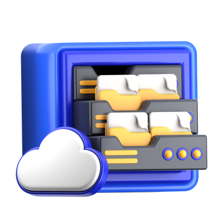 Cloud-Speicher  3D Icon