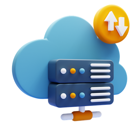 Cloud-Speicher  3D Icon