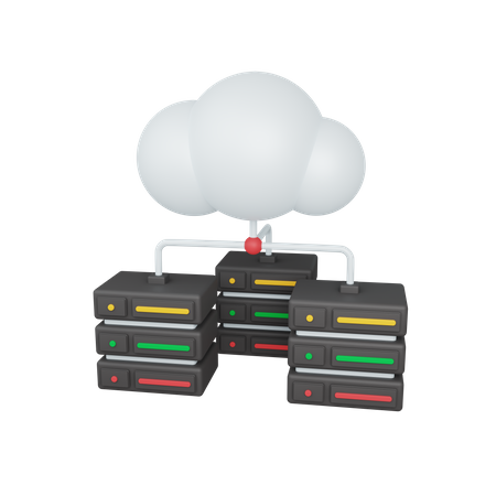 Cloud-Speicher  3D Illustration