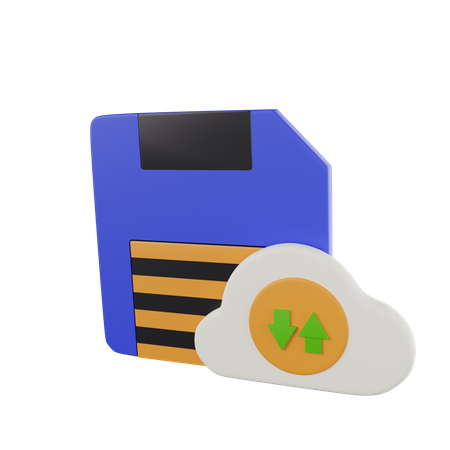 Cloud-Speicher  3D Icon