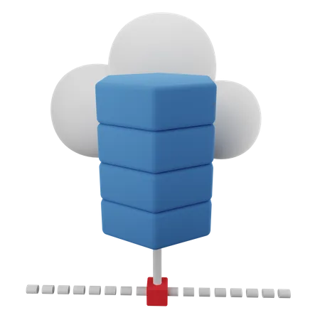 Cloud-Speicher  3D Icon