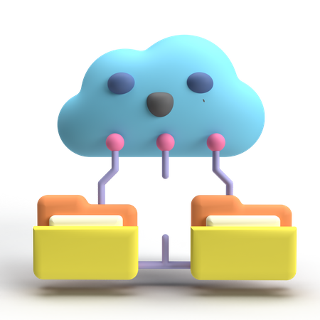 Cloud-Speicher  3D Icon