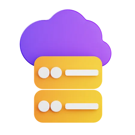 Cloud-Speicher  3D Icon