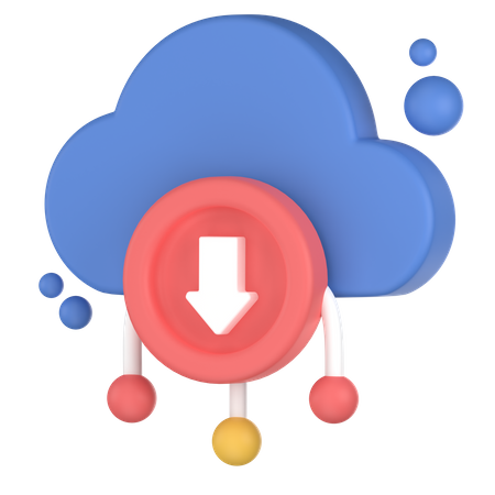 Cloud-Speicher ausgefallen 3D Icon